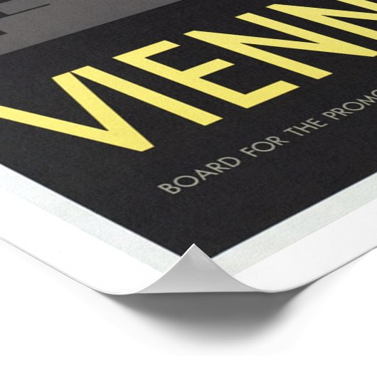 Wenen Oostenrijk - Vintage Travel Poster (Hoek)