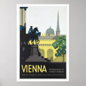 Wenen Oostenrijk - Vintage Travel Poster (Voorkant)