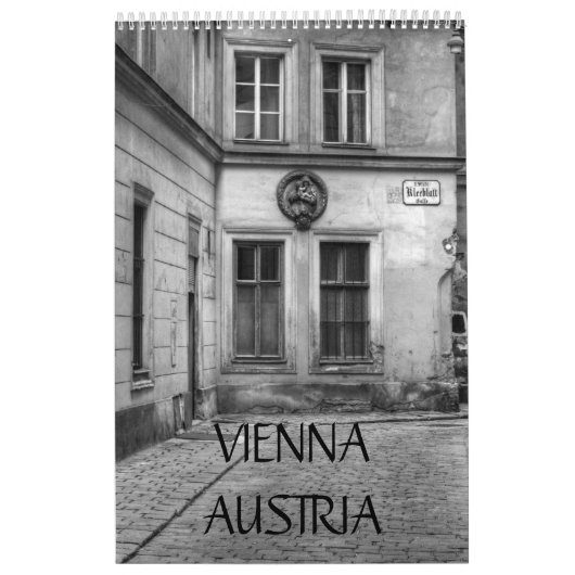 Wenen Oostenrijk zwart-wit Kalender (Hoes)