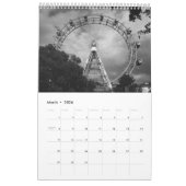 Wenen Oostenrijk zwart-wit Kalender (Mar 2026)