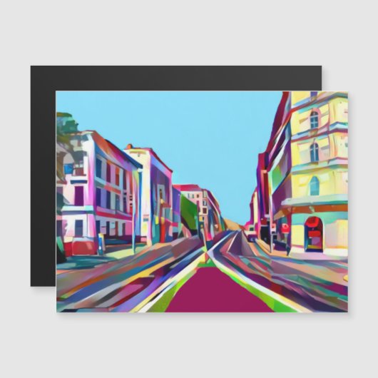 Wenen, Oostenrijkse Magnetische Kaart (Voorkant / Achterkant)