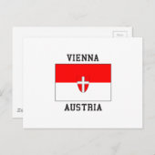 Wenen - Oostenrijkse vlag Briefkaart (Voorkant / Achterkant)