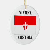 Wenen - Oostenrijkse vlag Keramisch Ornament (Rechts)