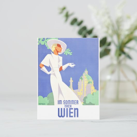 Wenen op de zomer briefkaart (Staand voorkant)