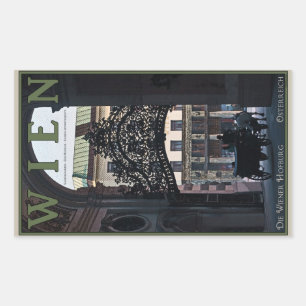 Wenen - Paardenvervoer Rechthoekige Sticker