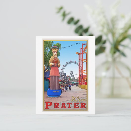 Wenen - Prater Park Briefkaart (Staand voorkant)