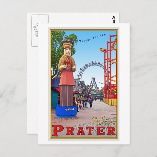 Wenen - Prater Park Briefkaart (Voorkant / Achterkant)