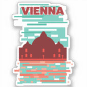 Wenen Reisposter Sticker (Voorkant)