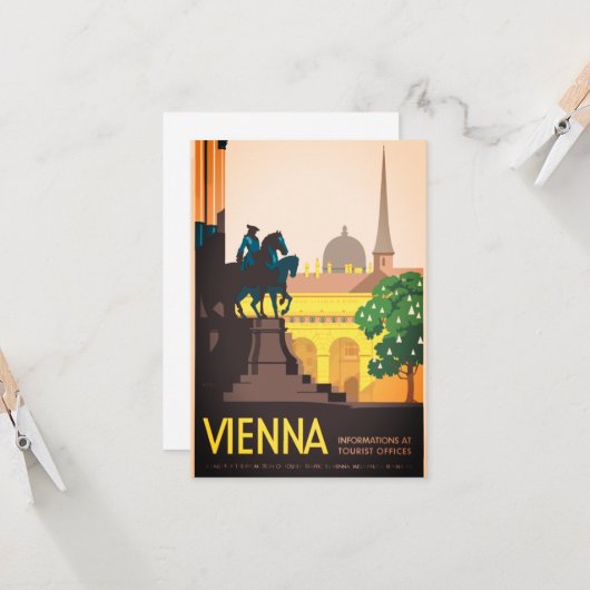  Wenen reizen Kaart (Voorkant / Achterkant in situ)