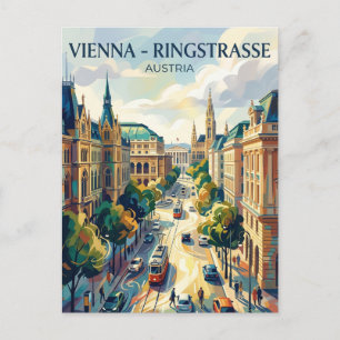 Wenen Ringstrasse Oostenrijk Briefkaart