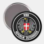 Wenen Ronde Emblem Magneet (Voorkant / Achterkant)