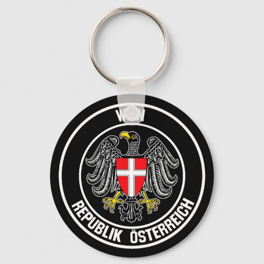 Wenen Ronde Emblem Sleutelhanger (Voorkant)