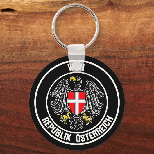 Wenen Ronde Emblem Sleutelhanger (Voorkant)