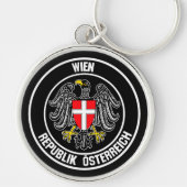 Wenen Ronde Emblem Sleutelhanger (Voorkant)