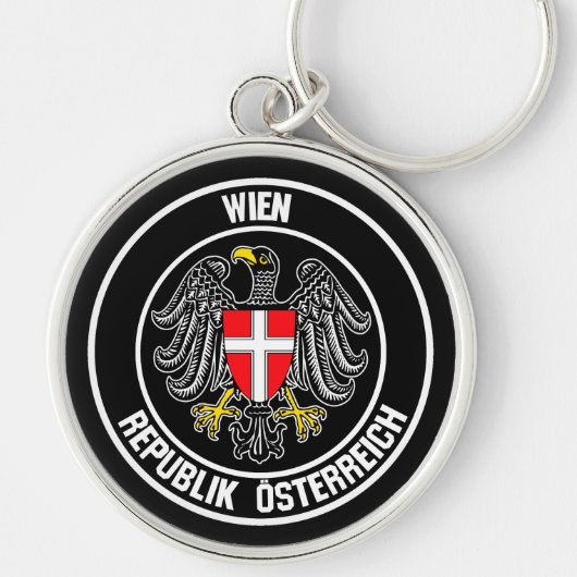 Wenen Ronde Emblem Sleutelhanger (Voorkant)