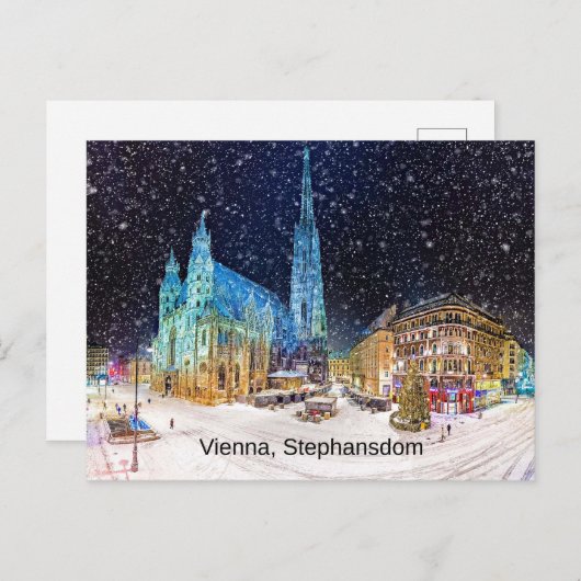 Wenen, St. Stephen's Cathedral, Briefkaart (Voorkant / Achterkant)