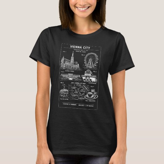 Wenen stadsontwerp t-shirt (Voorkant)