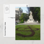 Wenen standbeeld (Mozart) Briefkaart (Voorkant / Achterkant)