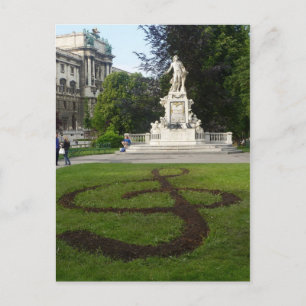 Wenen standbeeld (Mozart) Briefkaart