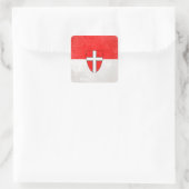 Wenen Vierkante Sticker (Tas)