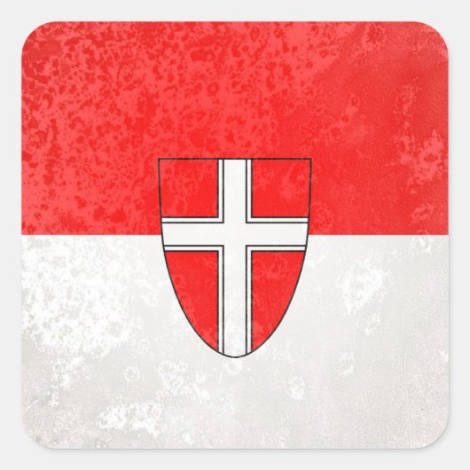 Wenen Vierkante Sticker (Voorkant)