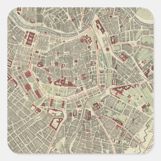 Wenen Vierkante Sticker (Voorkant)