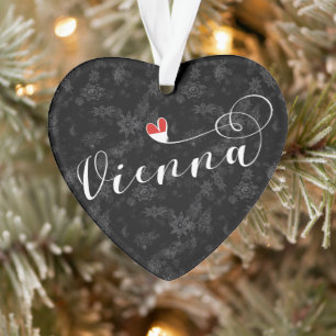 Wenen vlag in het hart, Oostenrijk, Weens Ornament