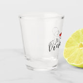 Wenen vlag in het hart, Oostenrijk, Weens Shot Glas (Links)