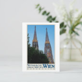 Wenen - Votivkirche Briefkaart (Staand voorkant)