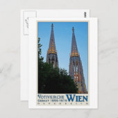 Wenen - Votivkirche Briefkaart (Voorkant / Achterkant)