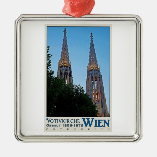 Wenen - Votivkirche Metalen Ornament (Voorkant)