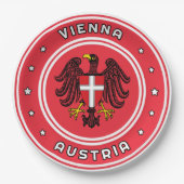 Wenen wapenstilstand, Oostenrijk Papieren Bordje (Voorkant)