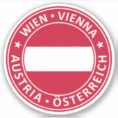 Wenen, Wenen, Oostenrijk Sticker (Voorkant)