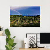 Wenen Wineyard Rainbow Poster (Thuiskantoor)