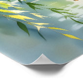 Wenende Wilg, Windklokken en Meer Poster (Hoek)