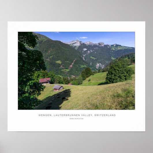 Wengen, Lauterbrunnen, Zwitserland - Wall Print (Voorkant)