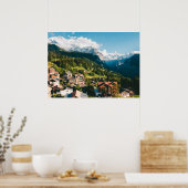 Wengen Swiss Alpine Poster (Keuken)