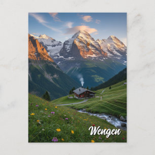 Wengen Zwitserland Reizen Briefkaart