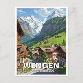 Wengen Zwitserland Reizen Briefkaart