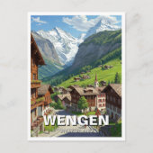 Wengen Zwitserland Reizen Briefkaart (Voorkant)