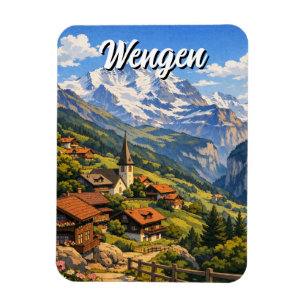 Wengen Zwitserland Reizen Magneet