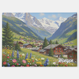 Wengen Zwitserland Reizen Magneet