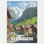 Wengen Zwitserland Reizen Magneet (Voorkant)