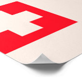 Wengen, Zwitserland, Ski Poster (Hoek)