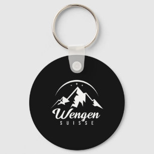 Wengen Zwitserland Skigebied Snowboarden Sleutelhanger