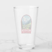 Wengen Zwitserland Travel Art Vintage Glas (Achterkant)