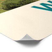 Wengen Zwitserland Vintage Travel Poster (Hoek)