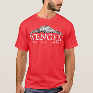 Wengen Zwitserland Zwitserse Alpen Bergen T-shirt