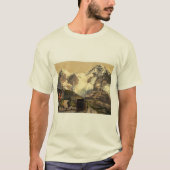 Wengern Alp Station, Eiger en Monch, Bernese Ober T-shirt (Voorkant)