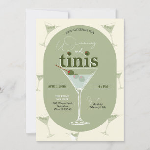 Wenies en Tinis Martini Bachelorette Uitnodiging